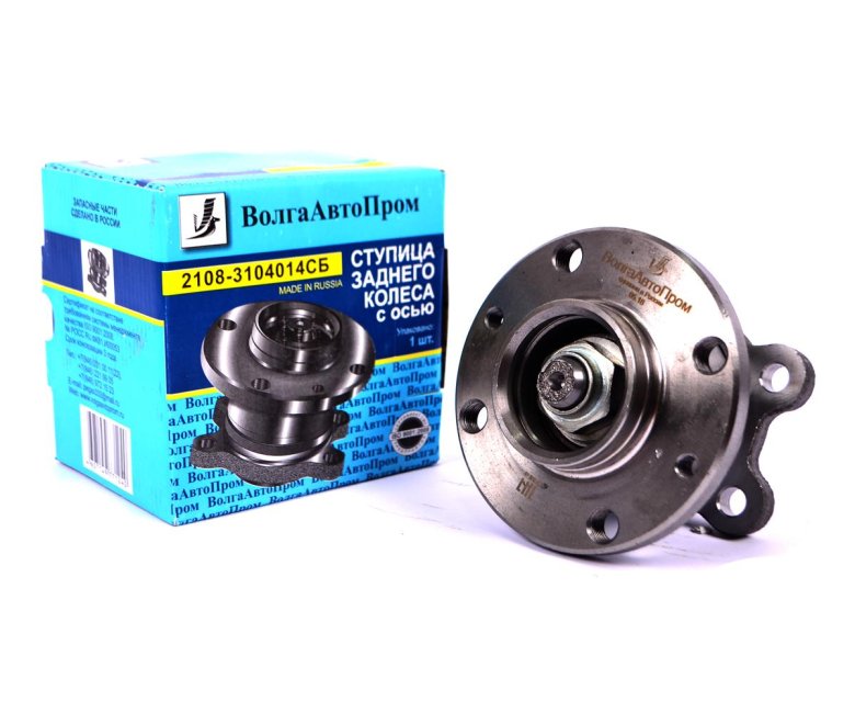 Ступица задняя ВАЗ-2108-3104014 (В сборе с осью и подшипником) 2108-3104014