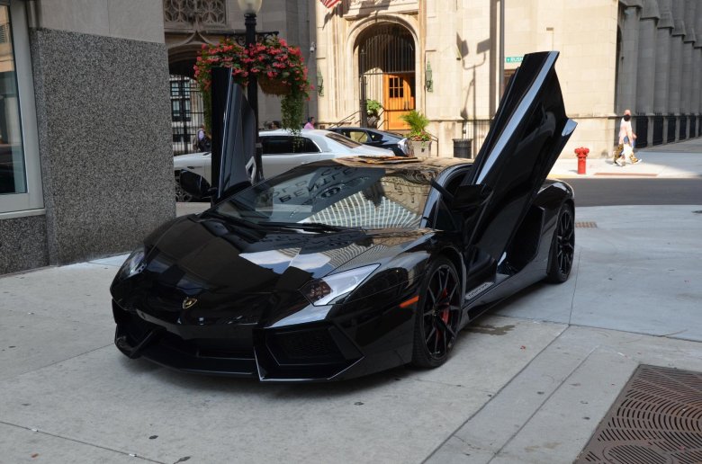 Lamborghini Aventador lp700 чёрный