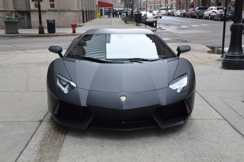 Ламборджини авентадор черный матовый