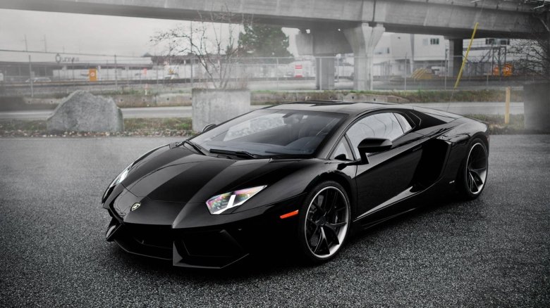Lamborghini aventador black