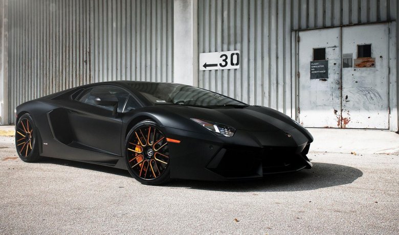 Lamborghini Aventador lp700 чёрный
