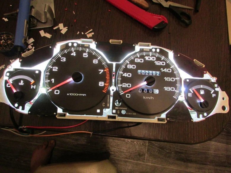 Пересвет приборной Honda cbr600rr