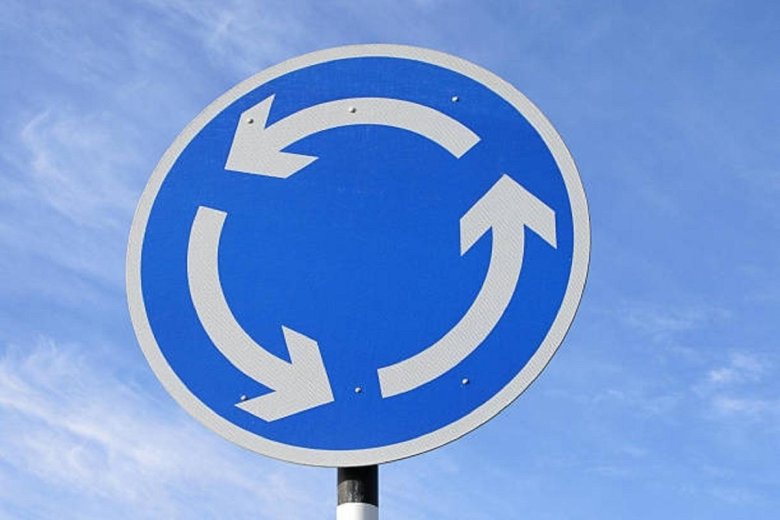Знак круговое движение