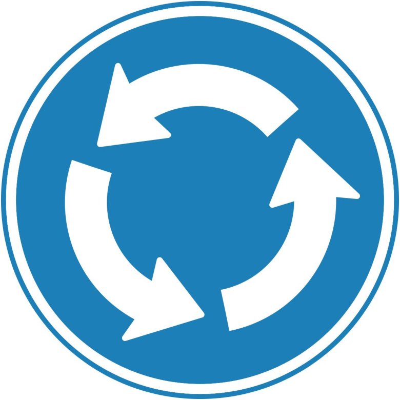 Знак круговое движение