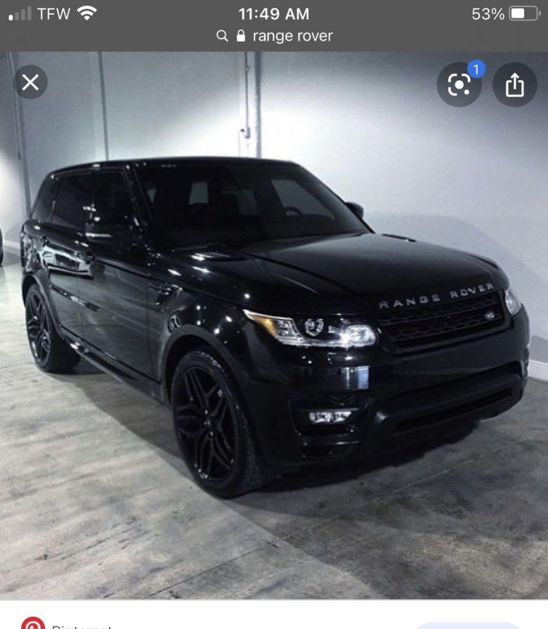 Рендж ровер спорт черный