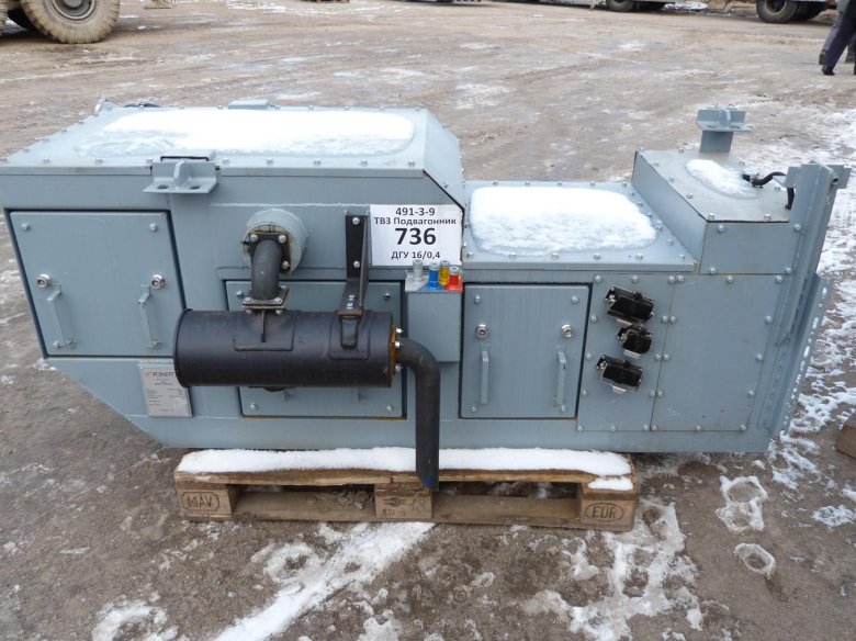 Подвагонный дизель Генератор пассажирского вагона