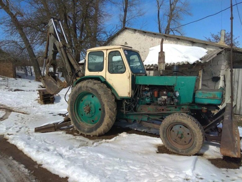 Трактор 80 ЮМЗ экскаватор