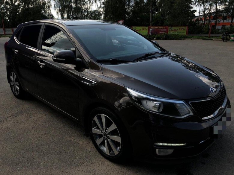Kia Rio 2015 черная