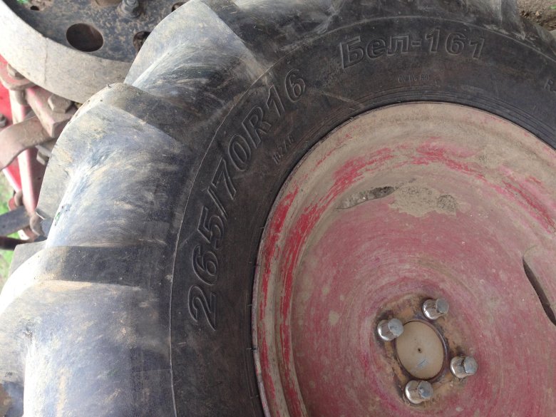 Задние колеса на КМЗ 012