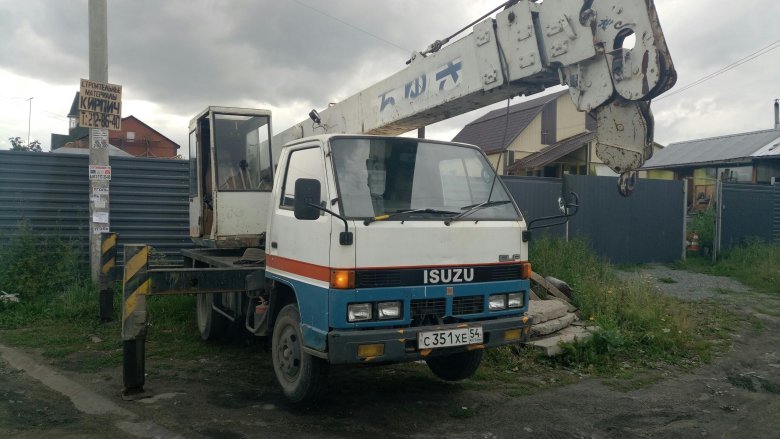 Исузу Эльф кран