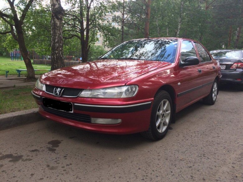 Пежо 406 красная