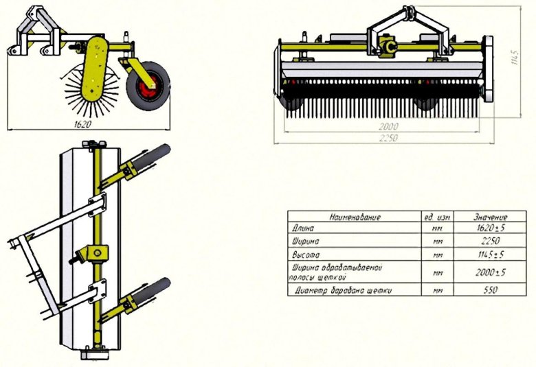 Щетка дорожная ЩД-01 для МТЗ — 82