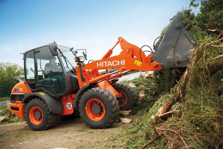 Мини фронтальный погрузчик Хитачи