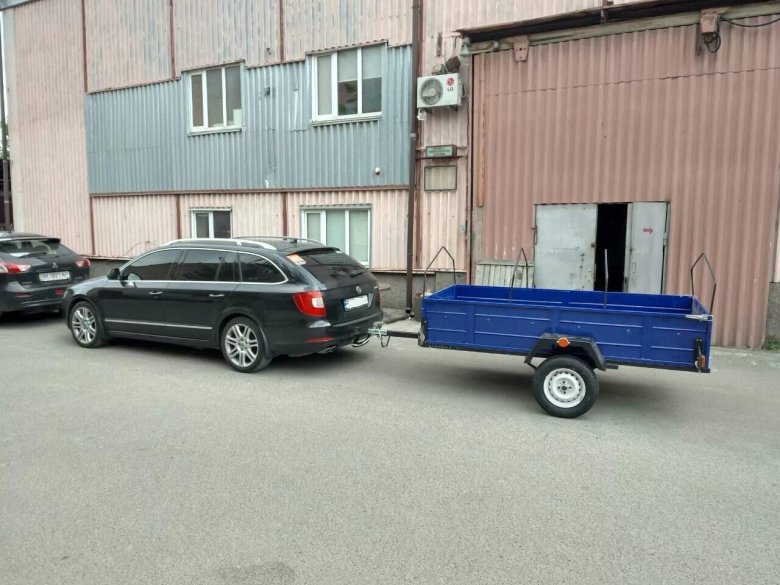 Шкода Суперб с прицепом