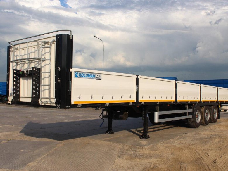 Открытый бортовой полуприцеп Колуман