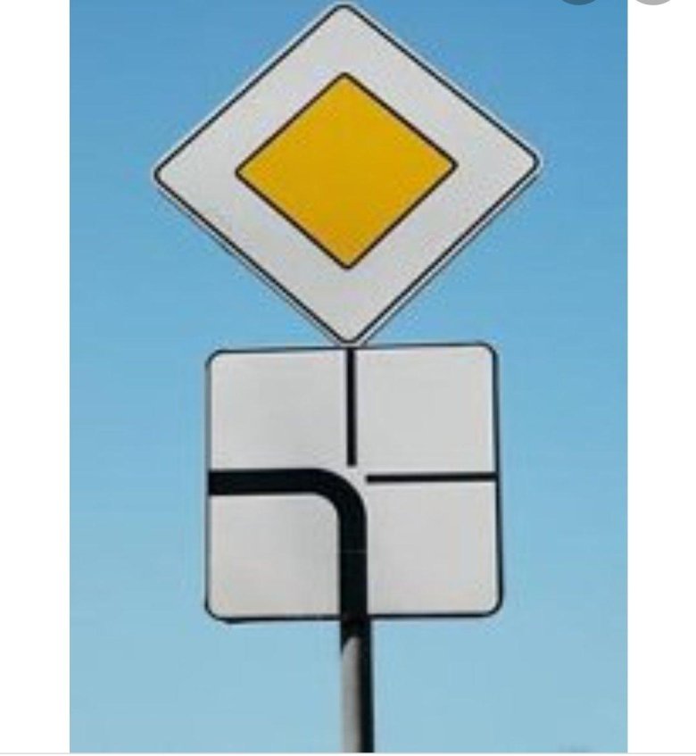 Знак Главная дорога ПДД