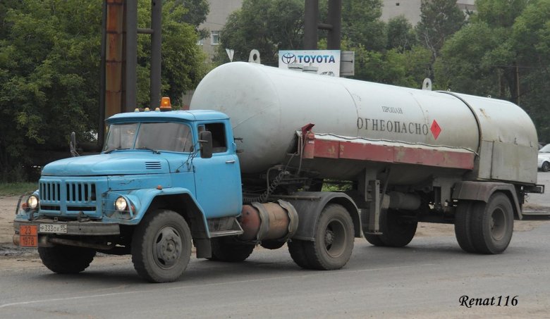 ЗИЛ 130 газовоз полуприцеп