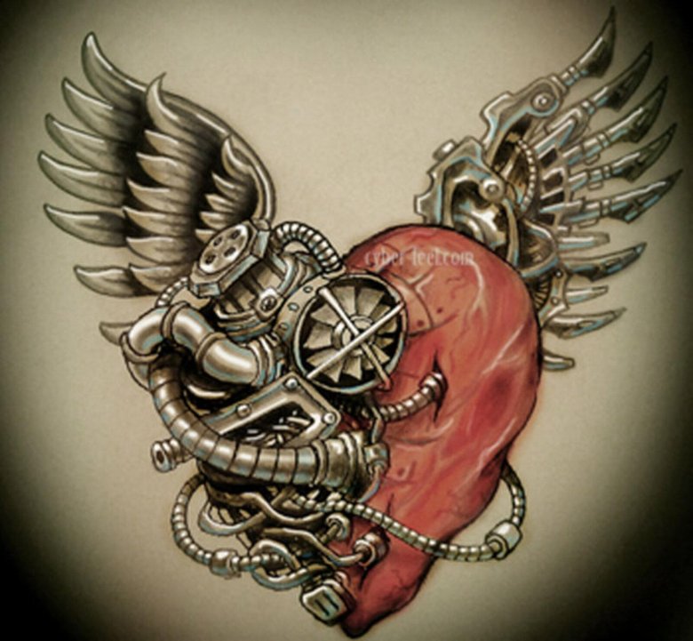 Сердце в стиле стимпанк