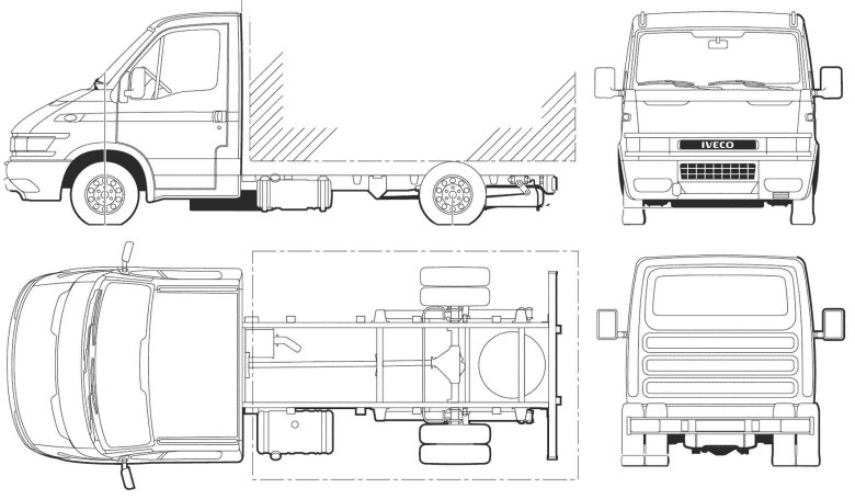 Габариты Ивеко Дейли фургон