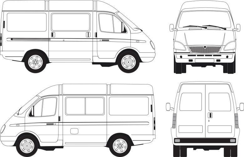 ГАЗ 2705 чертеж