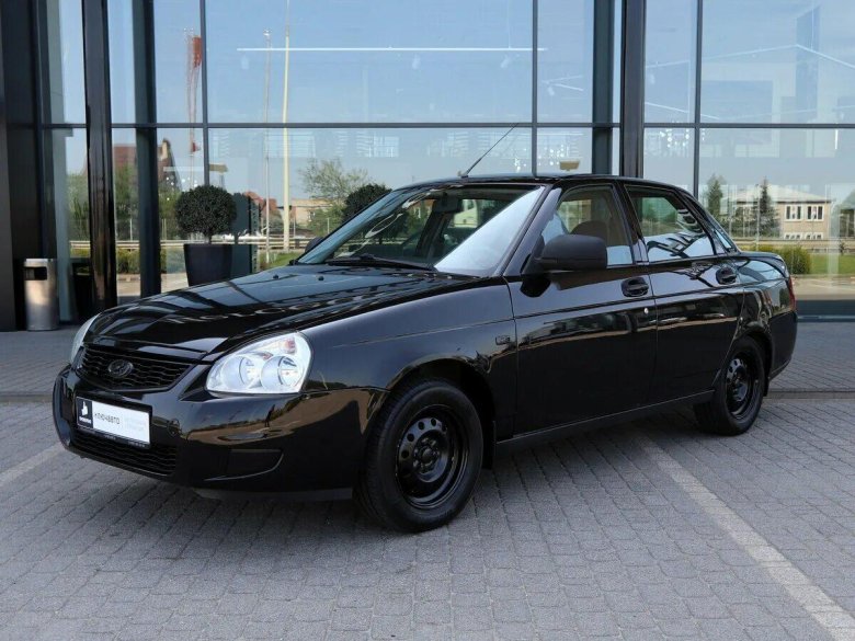 Лада приора седан черная