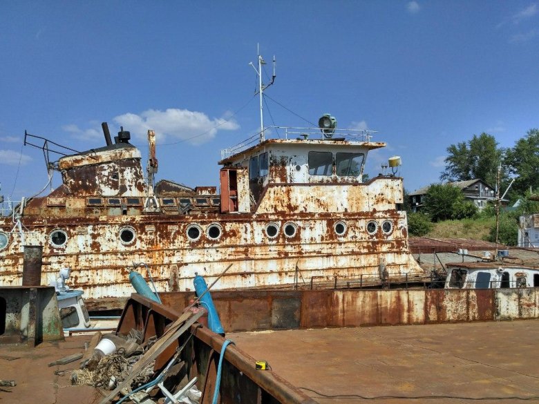 Затон Уфа кладбище кораблей