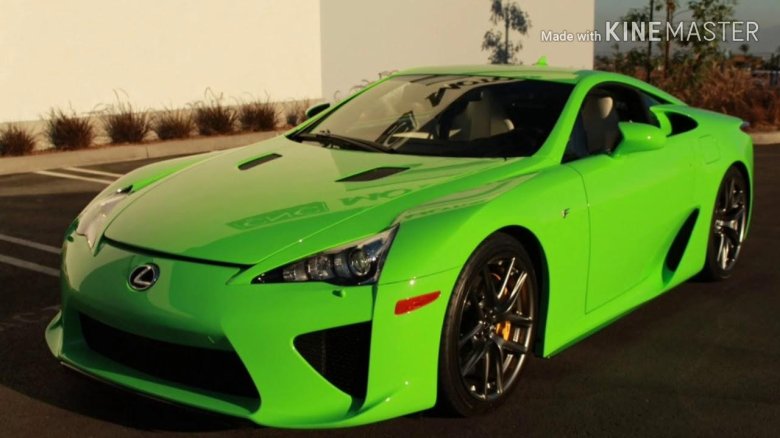 Lexus LFA зелёный
