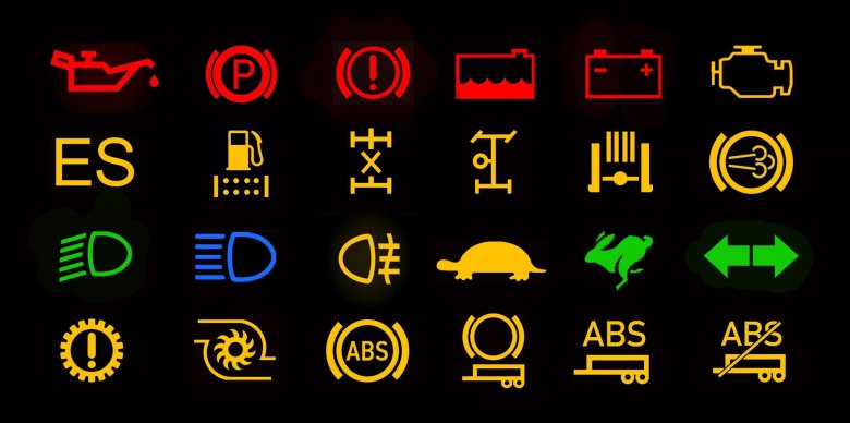 Хино 500 значки на панели приборов