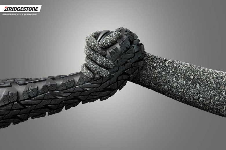 Креативная реклама шин и дисков