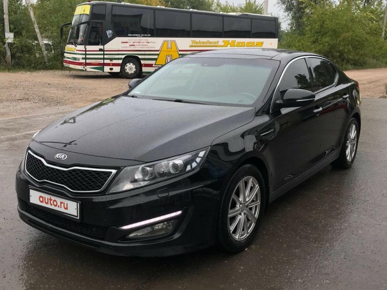 Черная Киа Оптима 2011