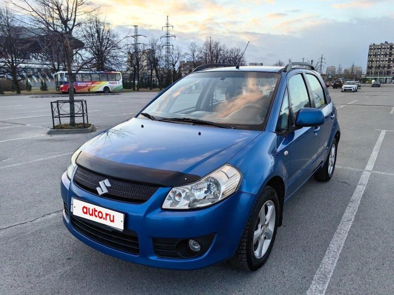 Suzuki sx4 2008 голубая