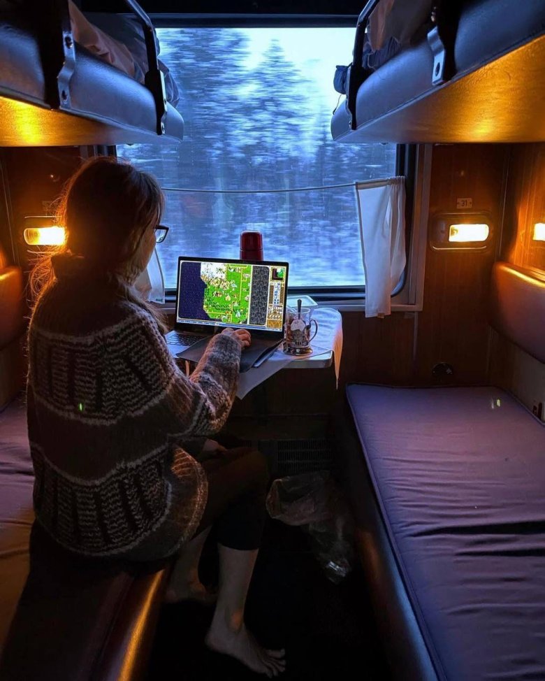 Купе в поезде