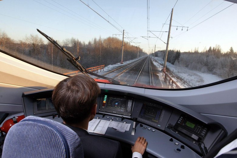 Поезд Сапсан кабина машиниста