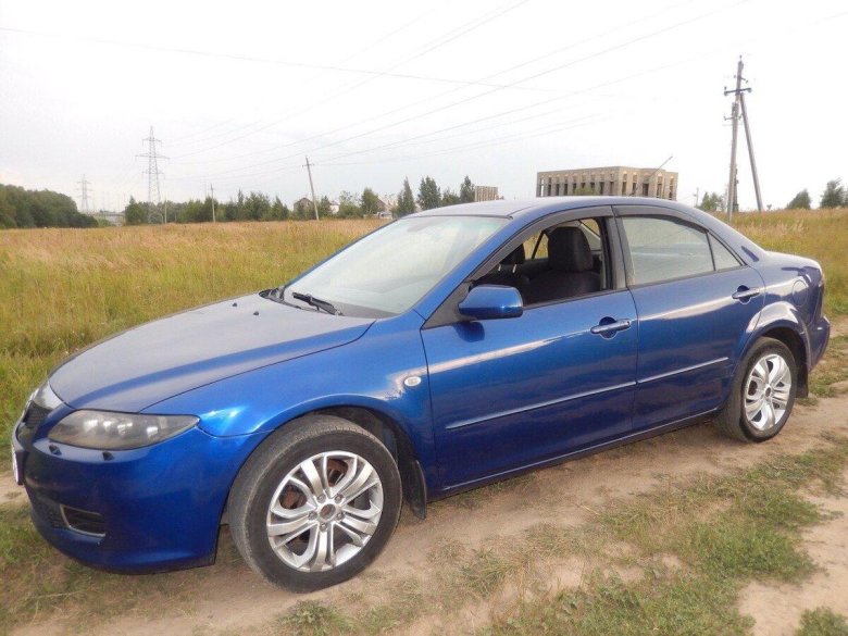 Мазда 6 2005 синяя