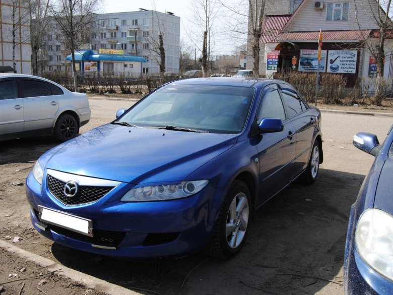 Мазда 6 2004 синяя