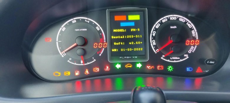 Flash x5 приборная панель