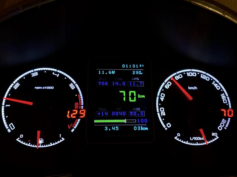 Панель приборов Flash x5