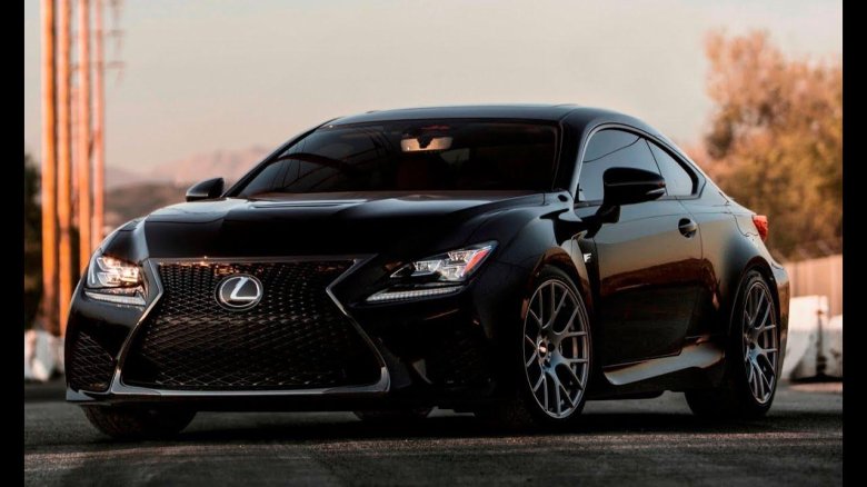 Lexus RC F 2015 черный