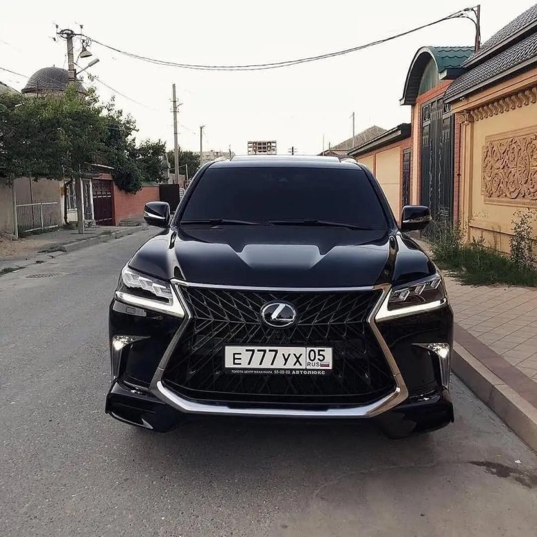 Лексус 570 черный тонированный