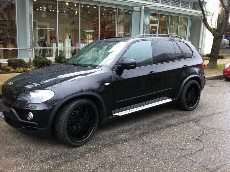 BMW x5 e70 черные диски