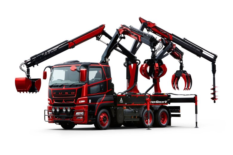 Mitsubishi Fuso super great манипулятор