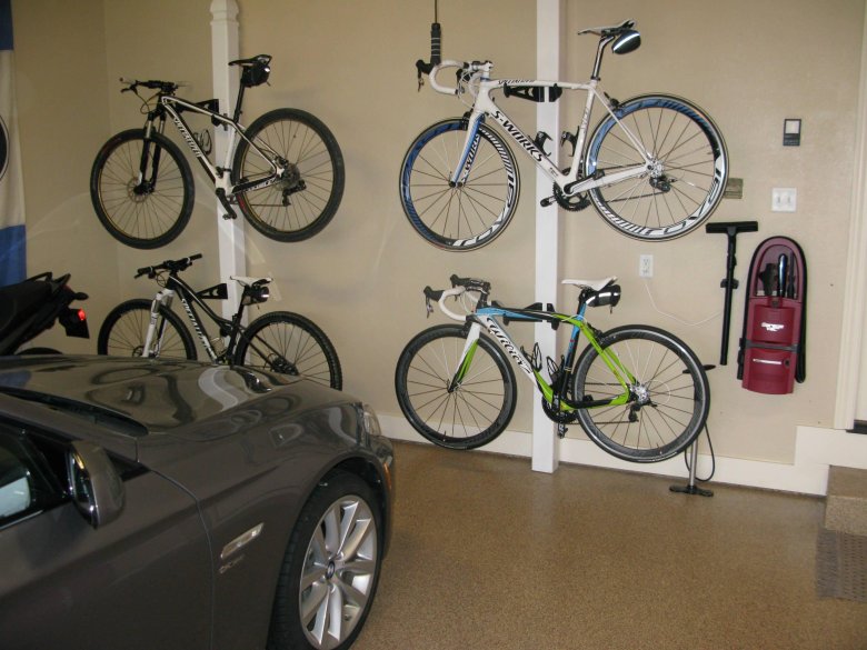 Стеллаж для велосипедов в гараж