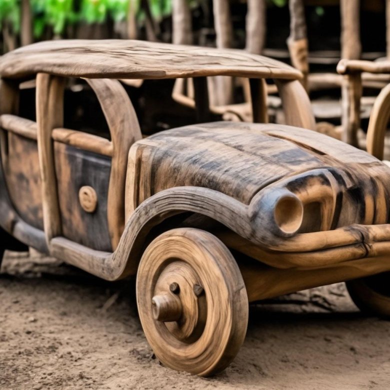 Самодельная машина из дерева