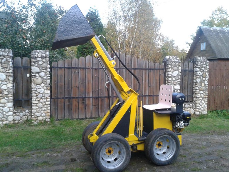 Бортоповоротный мини погрузчик