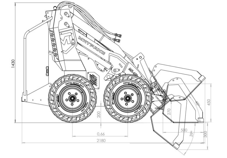 Мини погрузчик Митракс мп650