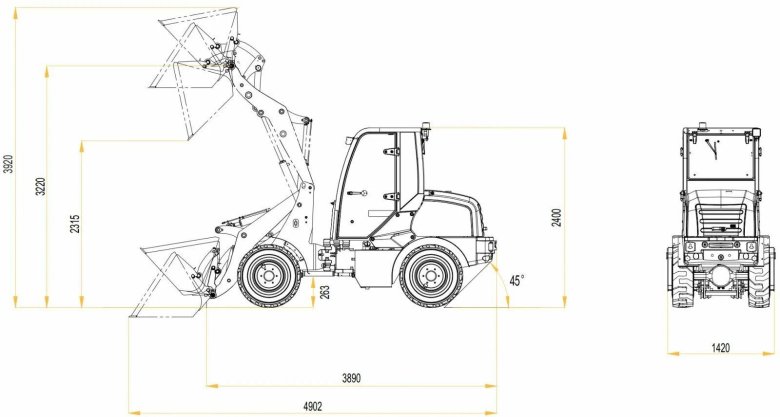 Погрузчик Polar Badger wl50