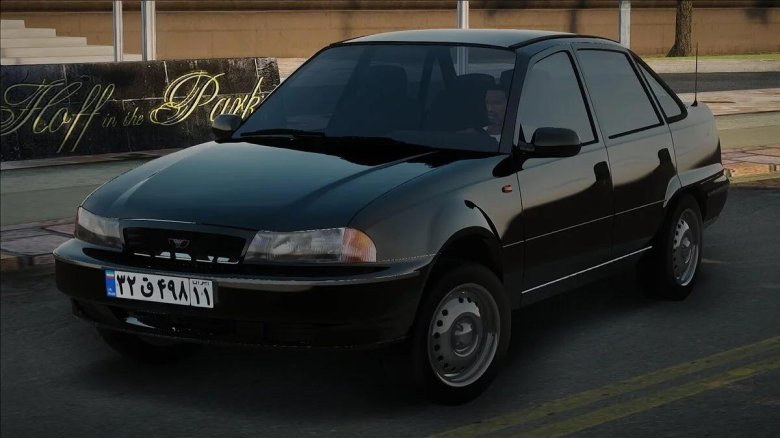 Фото белом фоне автомобиля Деу Сиело