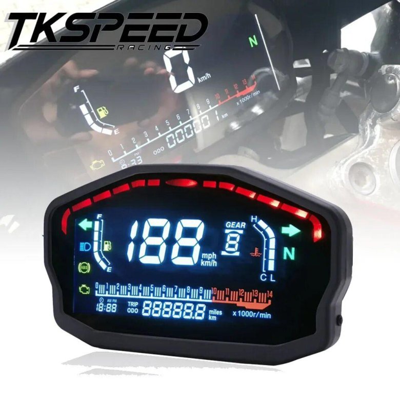 Цифровой спидометр для питбайка