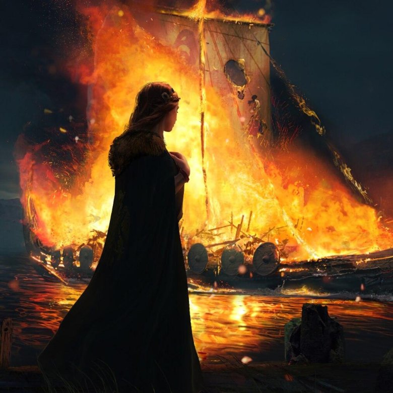 Горящий корабль