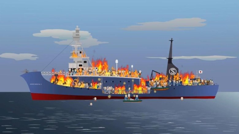 Корабль анимация